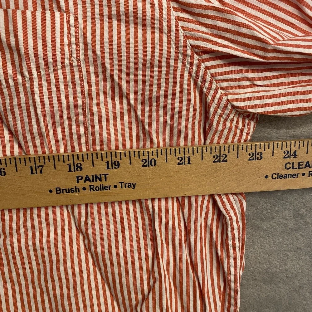American Eagle Mens XL Vintage Slim Fit Red Striped Shirt